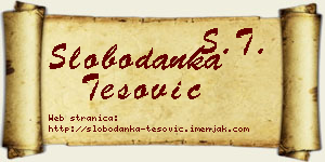Slobodanka Tešović vizit kartica